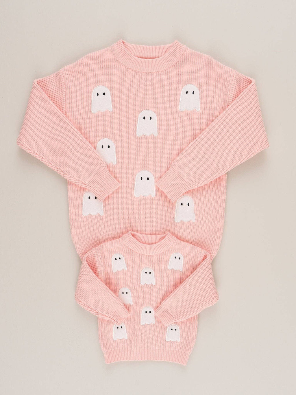Ghostly Pink Parade Embroidered Sweater