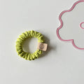 Smiley Face Kids Hair Ties Plush Velvet Scrunchies