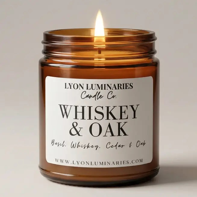 Whiskey & Oak Soy Blend Candle
