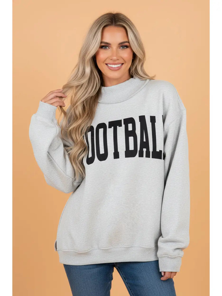 PRETTY BASH Gameday/Football Reversible Sweatshirt