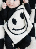 Smiley Plush Lovey | Black