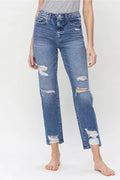 FLYING MONKEY Super High Rise Straight Jeans Y4102AT